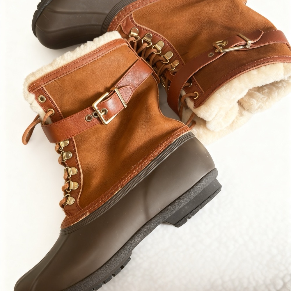 ANTONIO MELANI Brown and Tan Winter Boots - Picture 4 of 4